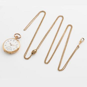 Fickur, 14K guld, 32 mm.