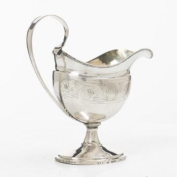 Carl Zacharias Schultz, gräddkanna, silver, (verksam 1819-1847) Tavastehus, Finland.