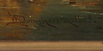 WILLIAM RAYMOND DOMMERSEN, tillskriven, olja på duk, sign.