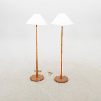 Espen Klint  Floor lamps a pair Denmark second half of the 20th century.