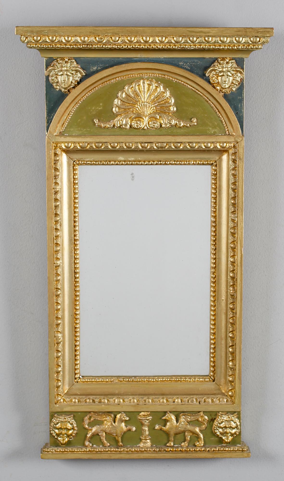 SPEGEL, empire, Erik Gustaf Silfvernagel (f 1795-d 1829), Hudiksvalls Hallstämpel.