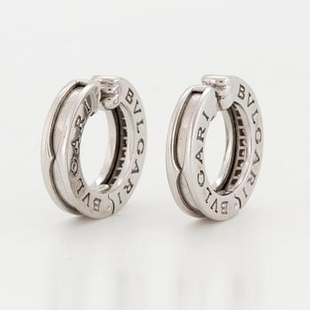 A pair of Bulgari 'B.zero1', earrings with brilliant-cut diamonds.