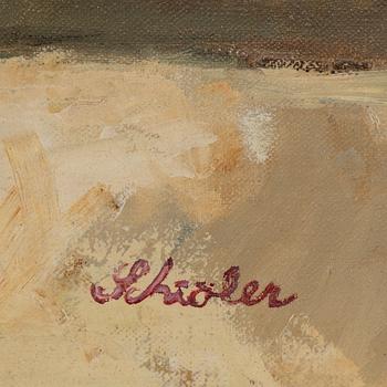Inge Schiöler, oil on canvas, signed.