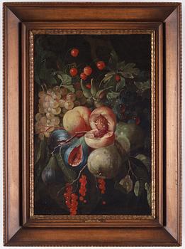 Joris van Son Attributed to, Still life with fruits, a pair.