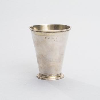 BEAKER, Fredrik Dammert, Helsinki 1722-55, weight 144 g.