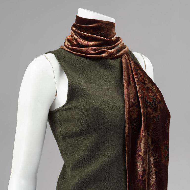 A cashmere vest and top by Ralph Lauren.