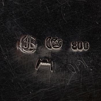 A German rococo style silver tea- and coffee service.