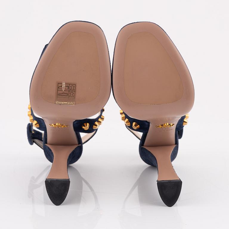 Prada, sandaletter, storlek 36 1/2.