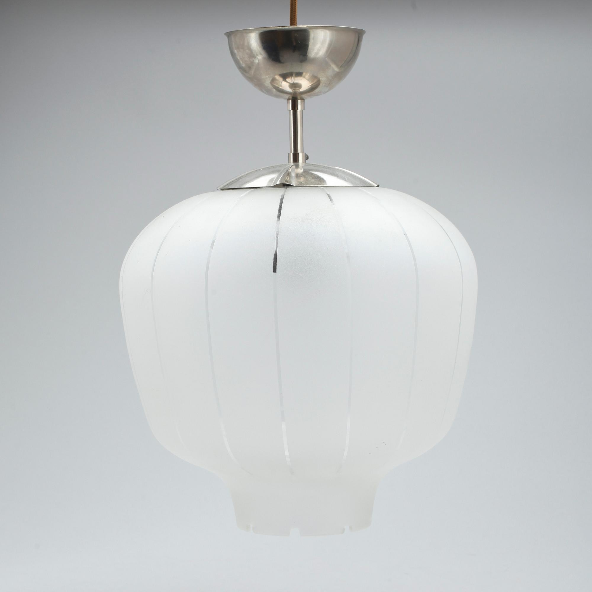 TAKLAMPA, funkis, 1930/40-tal. Höjd 37 cm.
