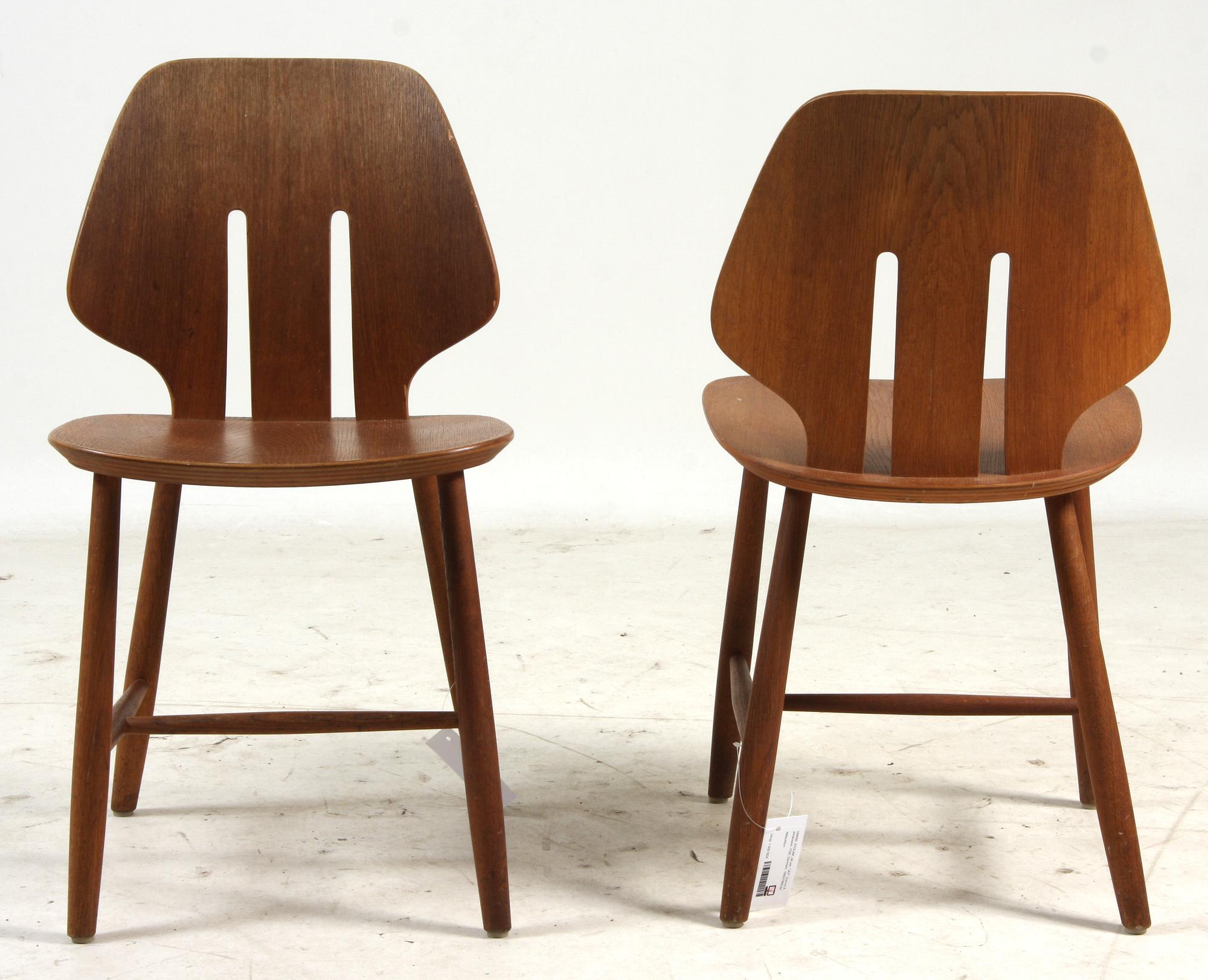 STOLAR, ett par, "J67", Eyvind A Johansson, FDB, Danmark, 1950/1960-tal.