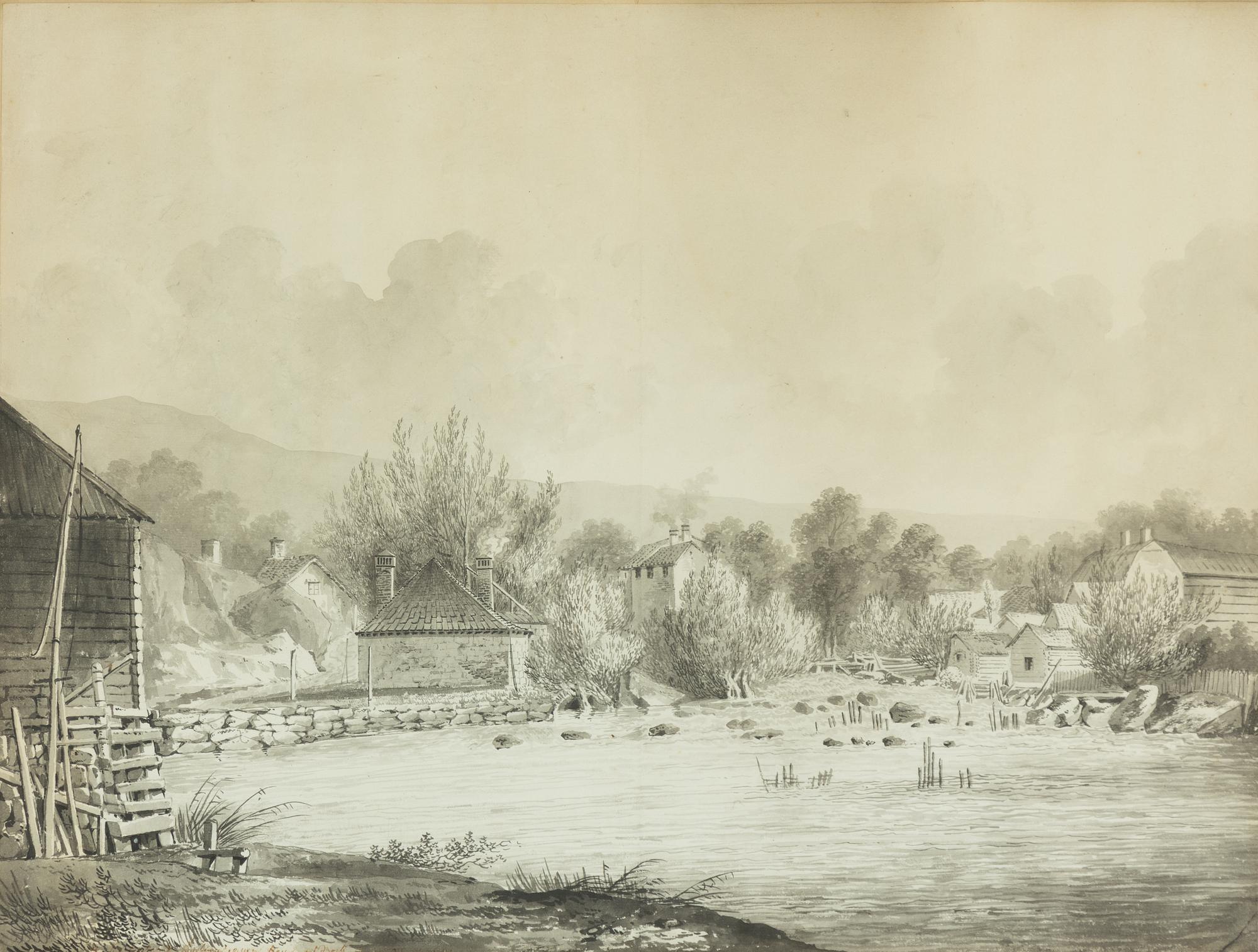 Louis Belanger, ,"Vue du moulin de Torshälla".