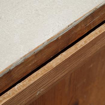 A painted 19th Century chest of drawers.