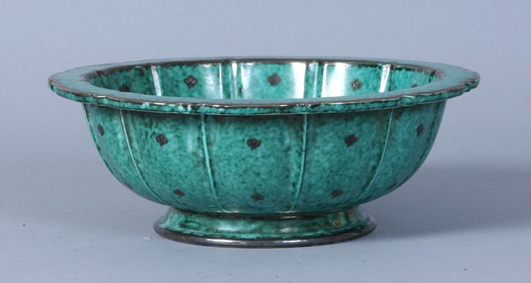 SKÅL, stengods, "Argenta", Wilhelm Kåge, Gustavsberg.