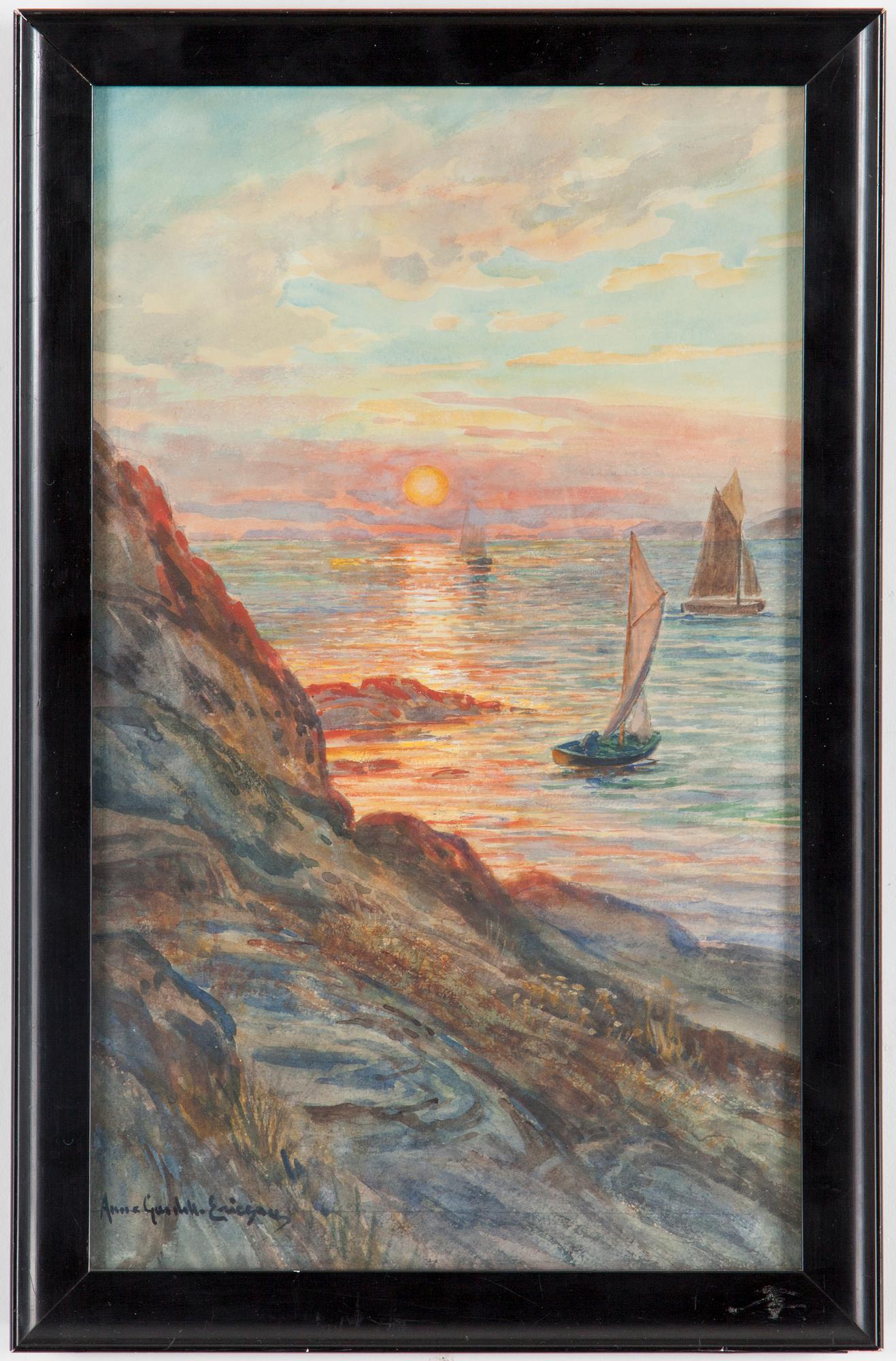 ANNA GARDELL-ERICSON, akvarell, signerad.