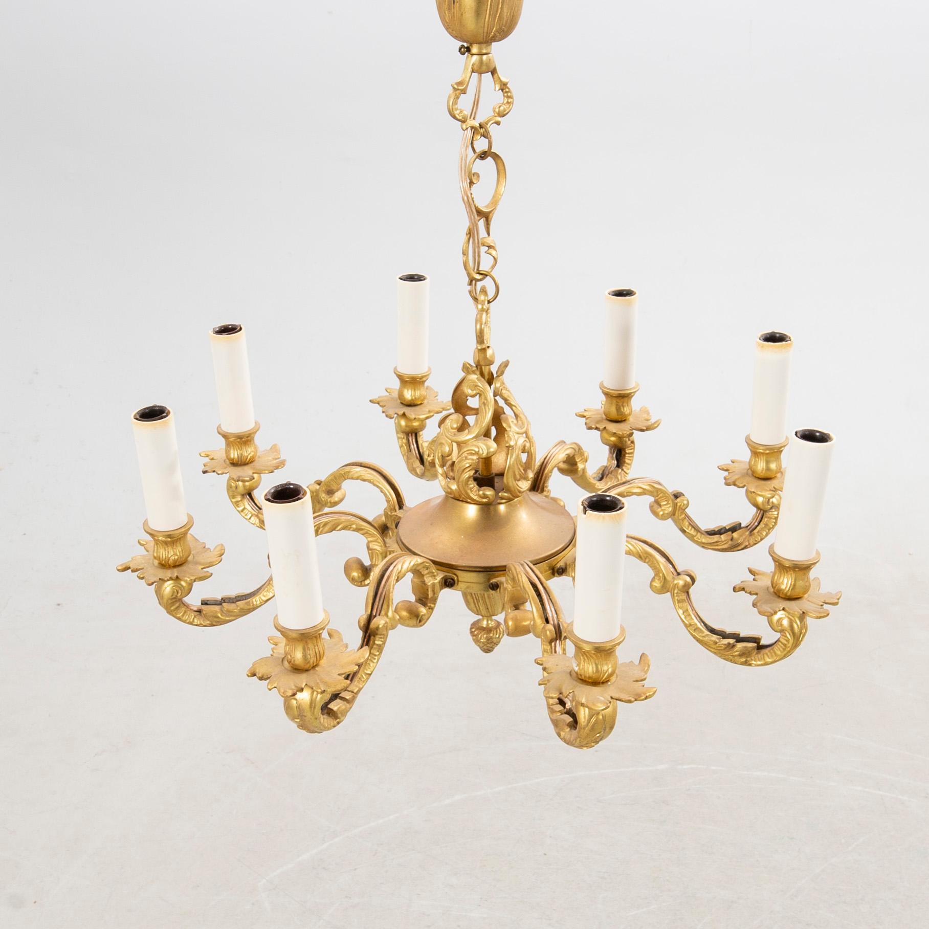 Ceiling lamp Louis XV style, first half of the 20th century.