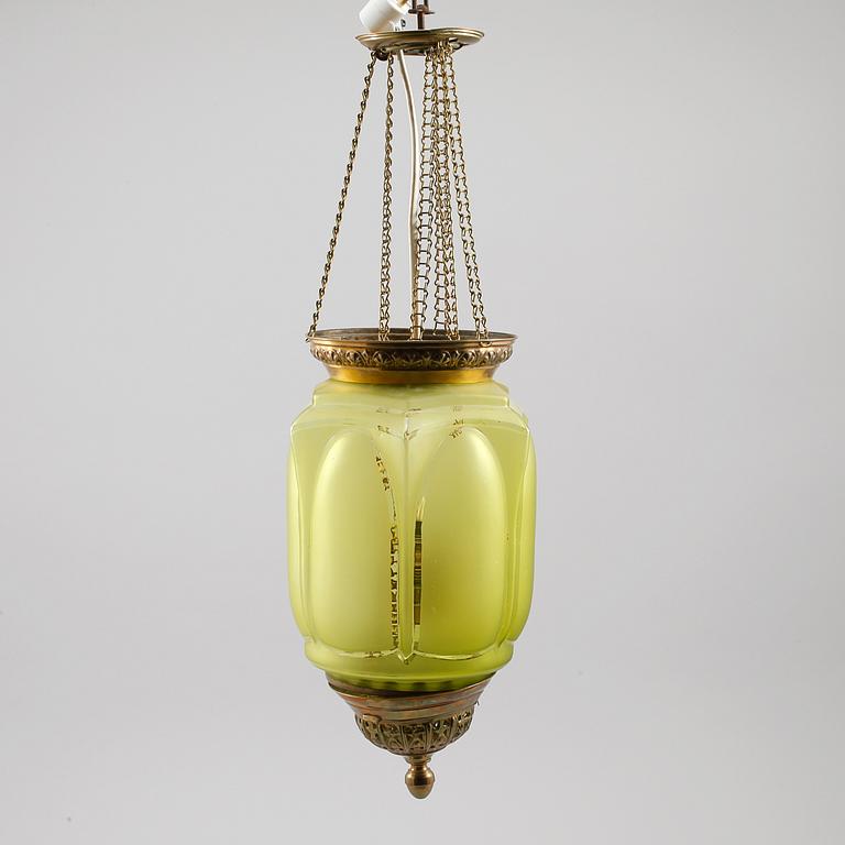 MÅNSKENSAMPEL, omkring 1900, höjd ca 55 cm.