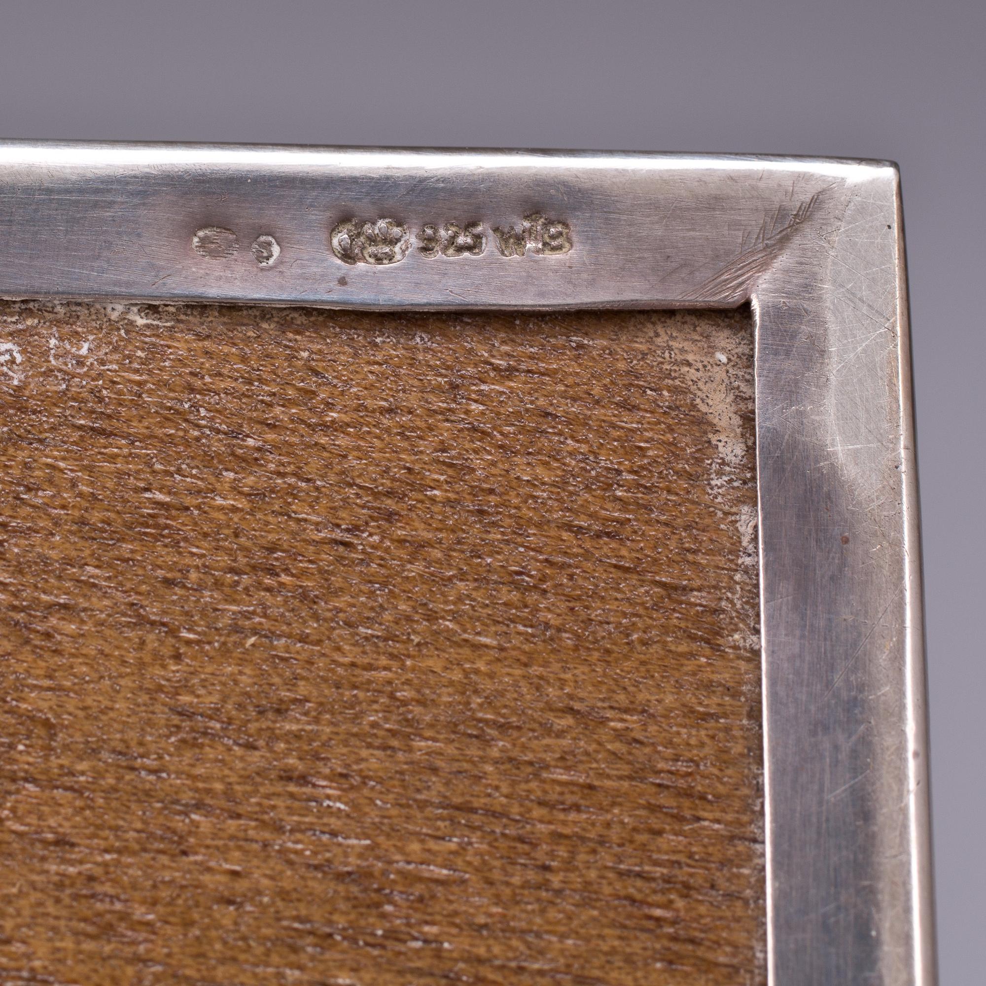 CIGARETTASK, silver, Importstämplar. 1900-tal.