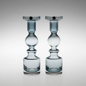 LJUSSTAKAR, ett par, glas, Nanny Still, Riihimäen, 1900-tal.