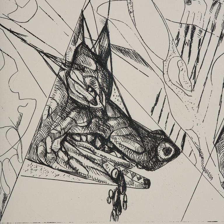 Ernst Iosipovitch Neizvestny, Utan titel ur: "Hommage aux Prix Nobel" (Nobelprismappen).