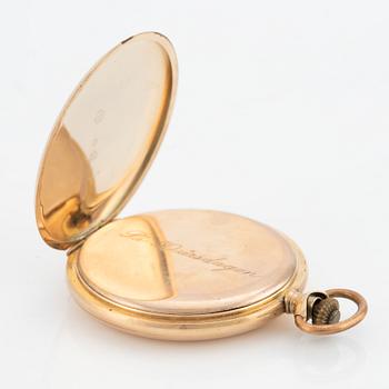 Pocket watch, 14K gold, Conform, hunter, 52 mm.