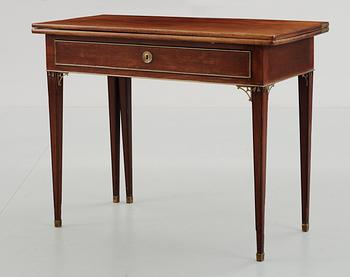 A late Gustavian late 18th century card table.