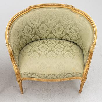 Fåtöljer ett par, Louis XVI-stil, 1900-tales början.