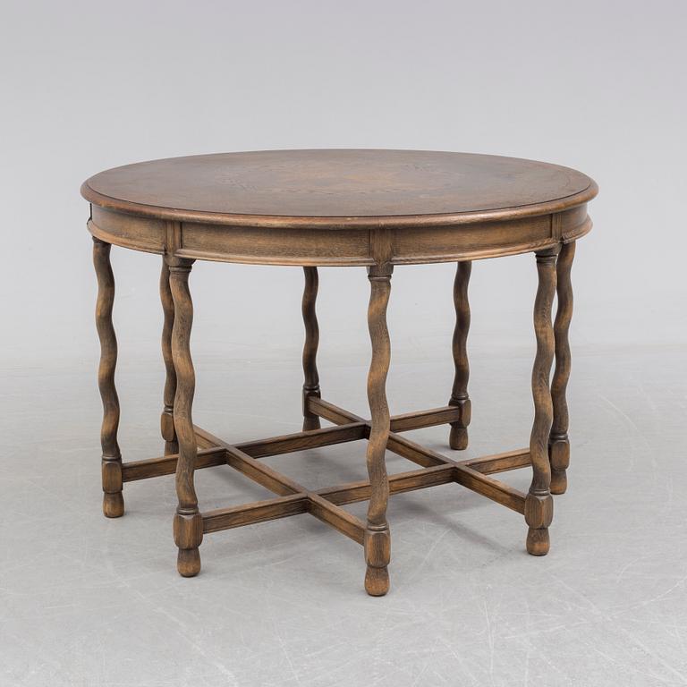 A stained oak 'Baldwin' table from Nordiska Kompaniet, 1929.