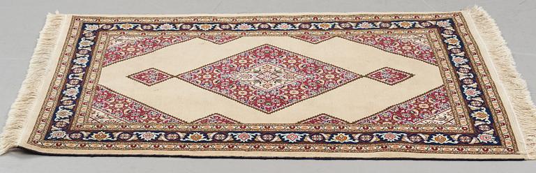 A rug old oriental, ca 140 x 96 cm.