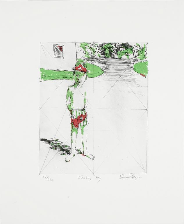 STEFAN BERGER, färglitografi, signerad, numrerad 152/290.