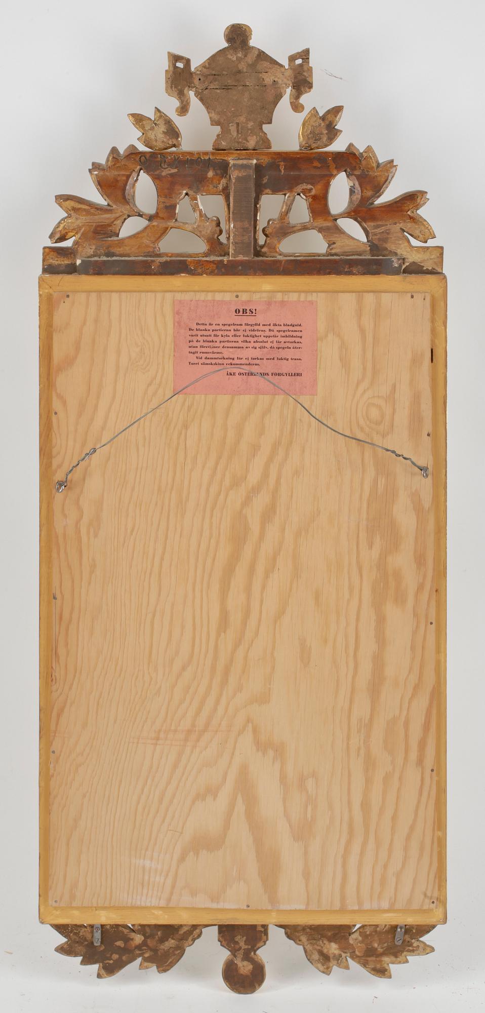 SPEGEL, gustaviansk stil, 1900-talets andra hälft.