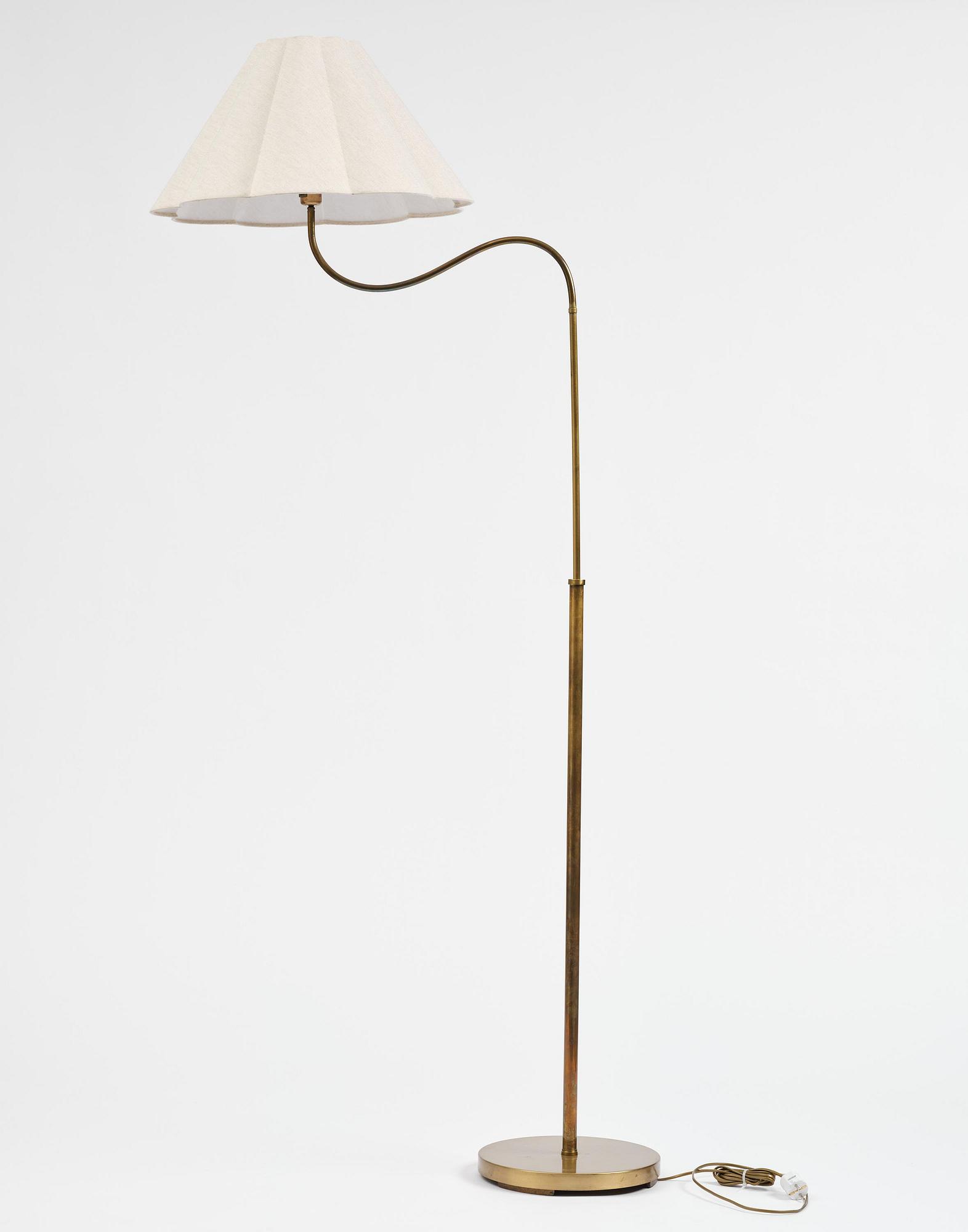 Swedish Modern, a floor lamp, 1940s.