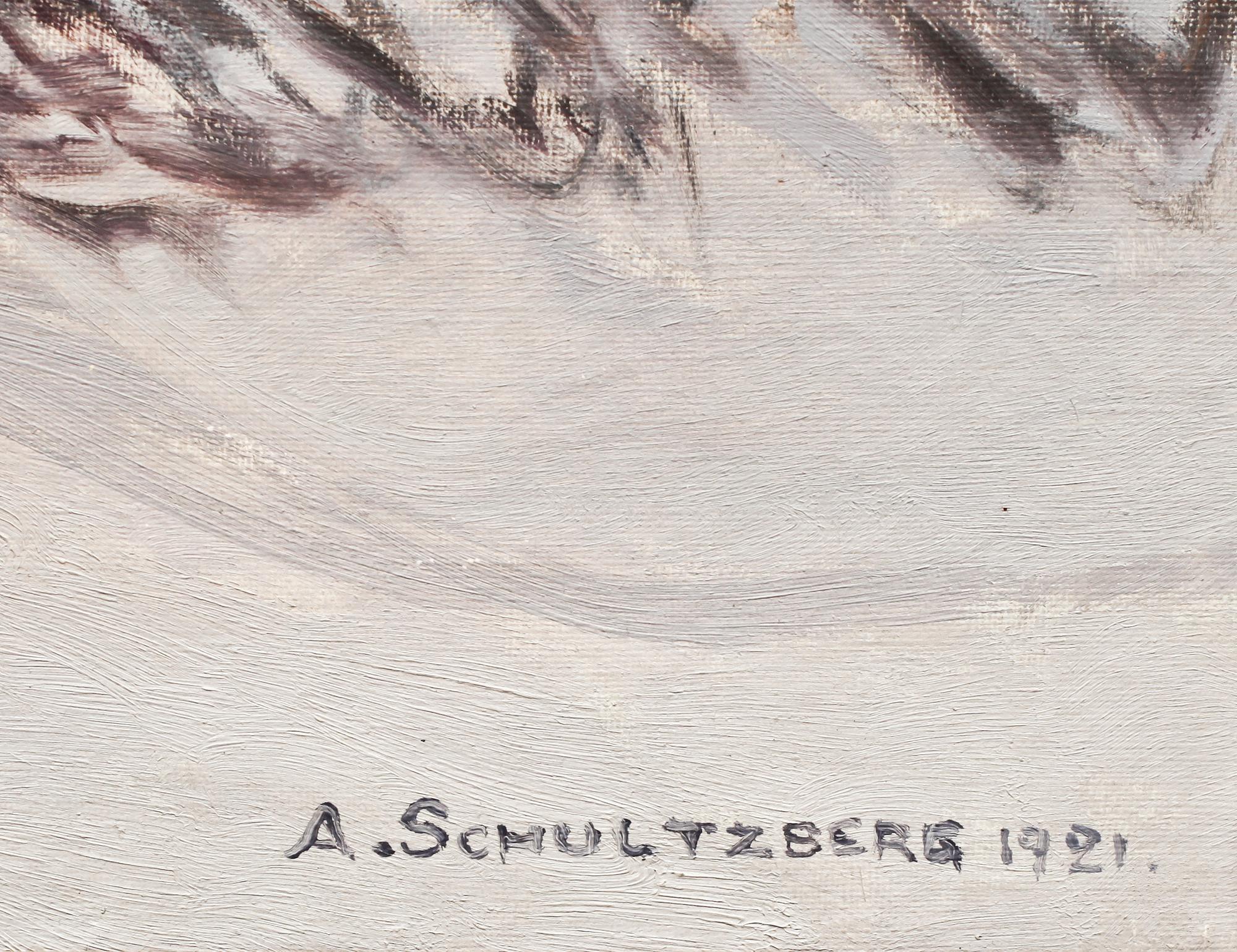 ANSHELM SCHULTZBERG, olja på duk, sign o dat 1921.
