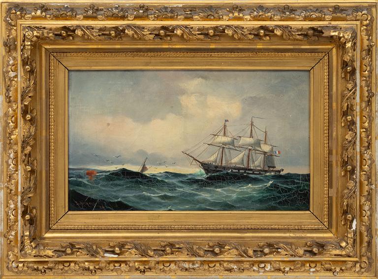 Ludvig Richarde, Ship flying the French flag.