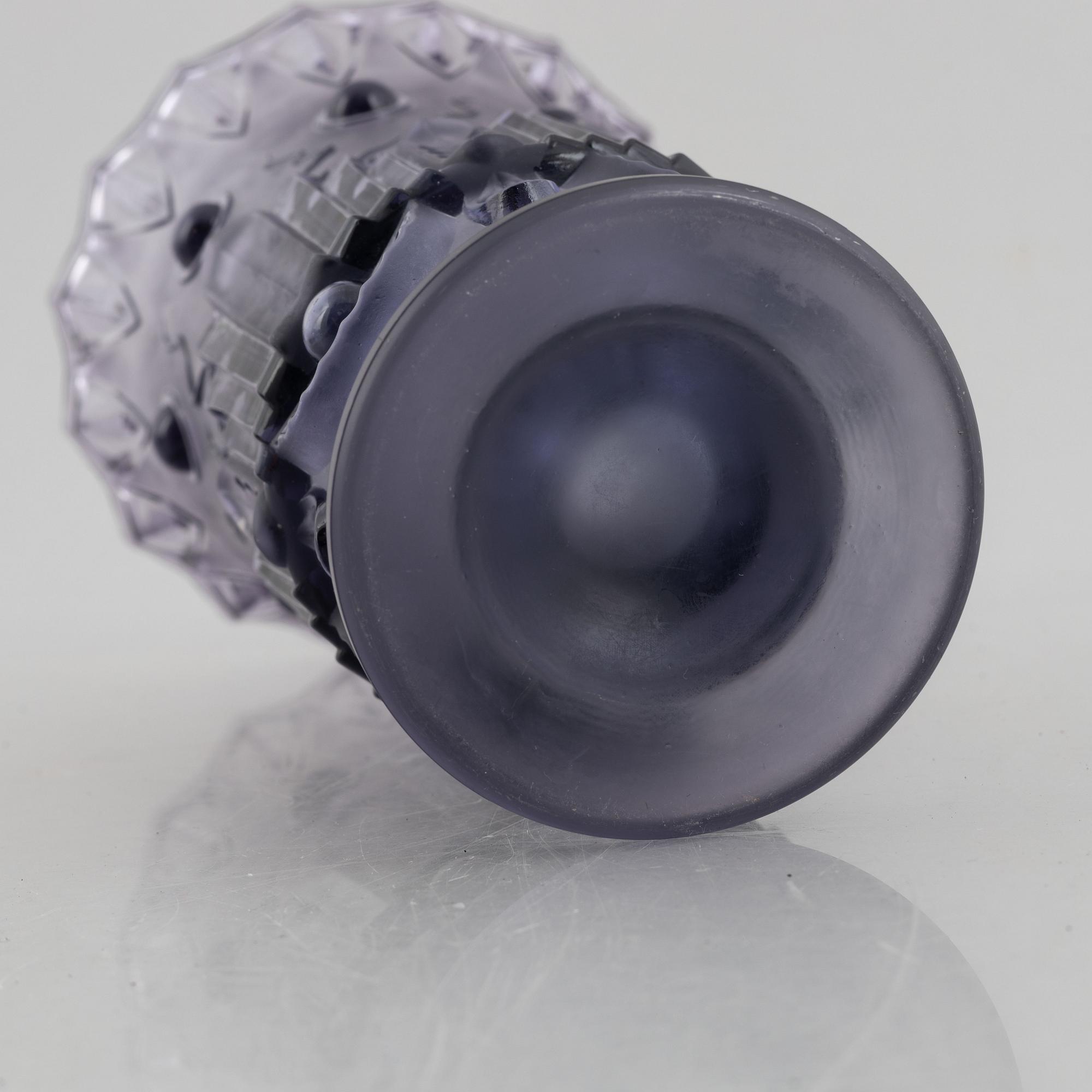 Edvin Ollers, a "EOL", nr. 20 glass vase, Elme Glasbruk, 1928-30.