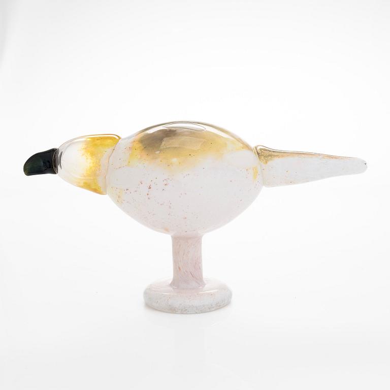 Oiva Toikka, A glass bird, ''Western march', signed O. Toikka Nuutajärvi.