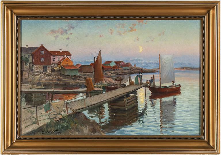 JOHAN ERICSON, olja på duk, signerad Joh. Ericson och daterad 1916.