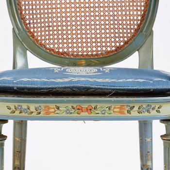 Carl Malmsten, karmstolar, ett par, Swedish Grace, snickarmästare Albin Johansson, Stockholm, för Villa Kvikkjokk, 1927.