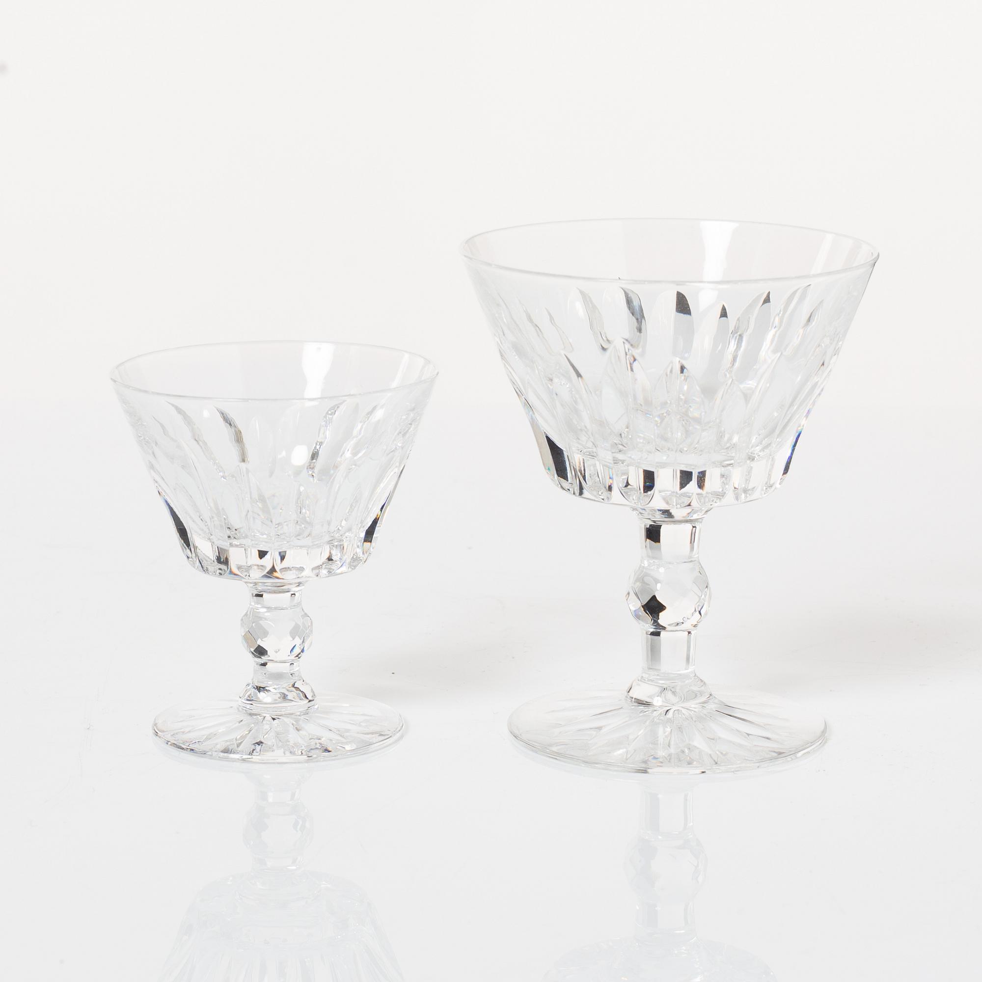 Fritz Kallenberg, a 108-piece 'Pyramid' glass service, Kosta Boda, Sweden, 20th Century.