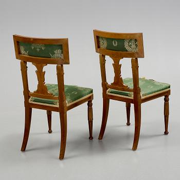 STOLAR, ett par, empirestil. Omkring 1900.