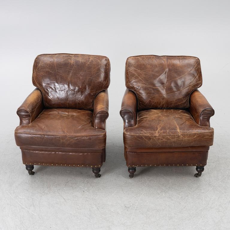Armchairs, a pair, 20th century.