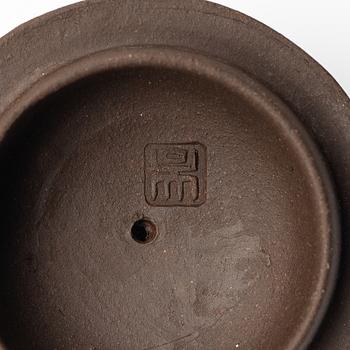 Tekannor, fyra stycken, yixing, Kina, 1980-/90-tal.