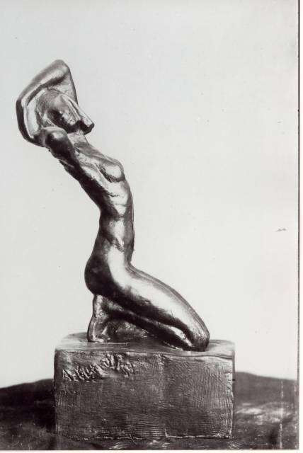 Anna Petrus, a patinated bronze sculpture of a female torso, Stockholm, ca. 1915.