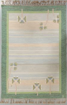 FLAT WEAVE. "Vårblom". Signed Å (Anna Johanna Ångström), Axeco, ca 280 x 195 cm.