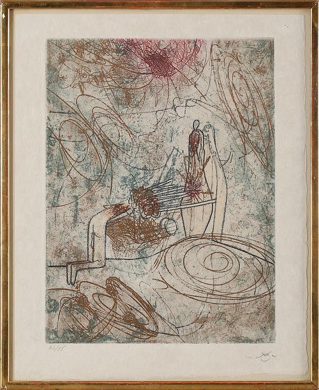 ROBERTO MATTA, aquatint, signerad, numrerad 63/75.