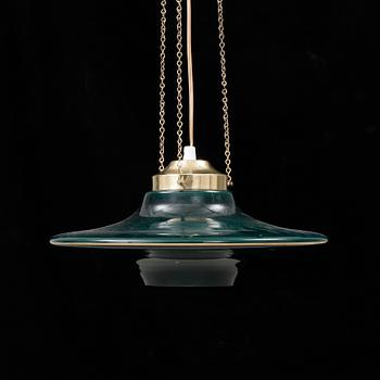 TAKLAMPA, glas, 1900-talets andra hälft.