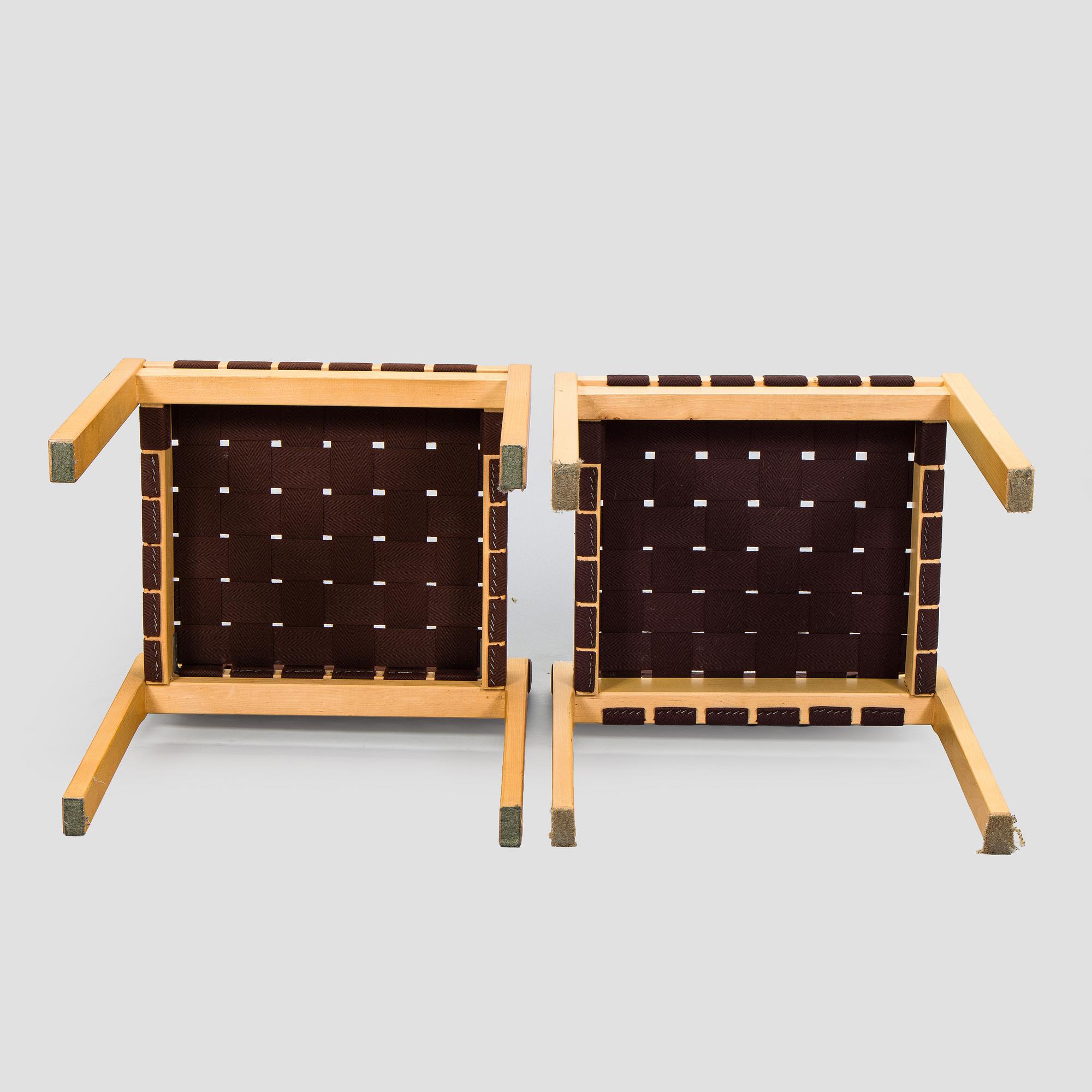 Alvar Aalto, Tuoleja, 8 kpl, malli 611, 1900-luvun loppu.