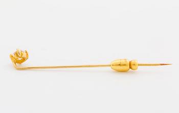 A circa 0.45 ct brilliant-cut diamond pin.