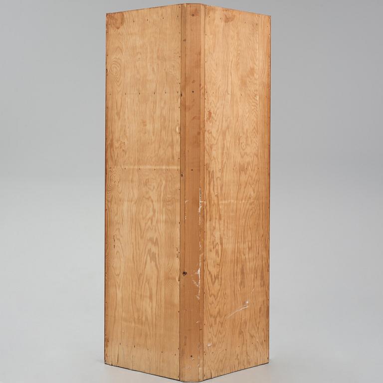 Axel Einar Hjorth, a stained pine corner cabinet, "Utö", Nordiska Kompaniet, Sweden 1930s.