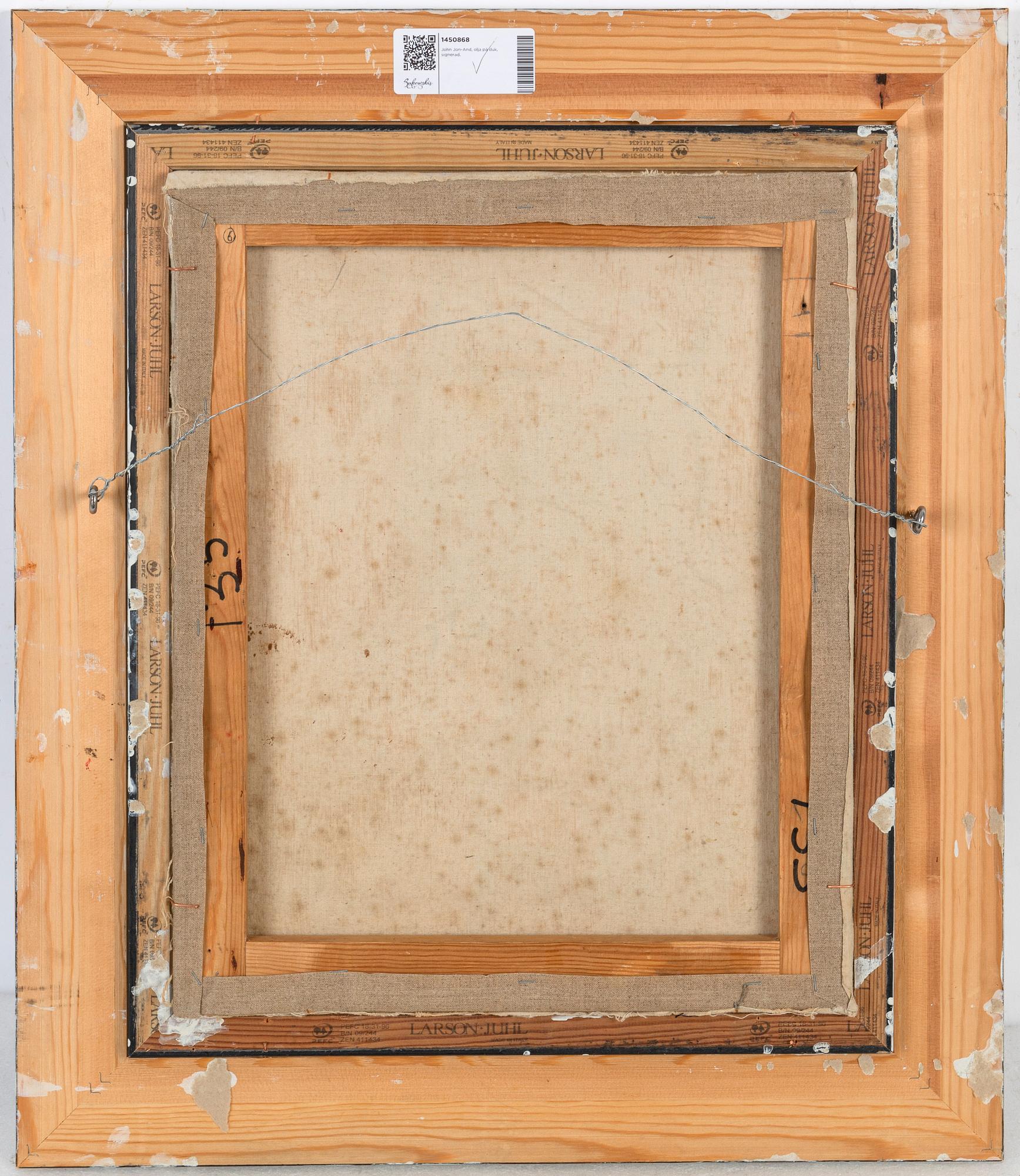 John Jon-And, oil on canvas signed.