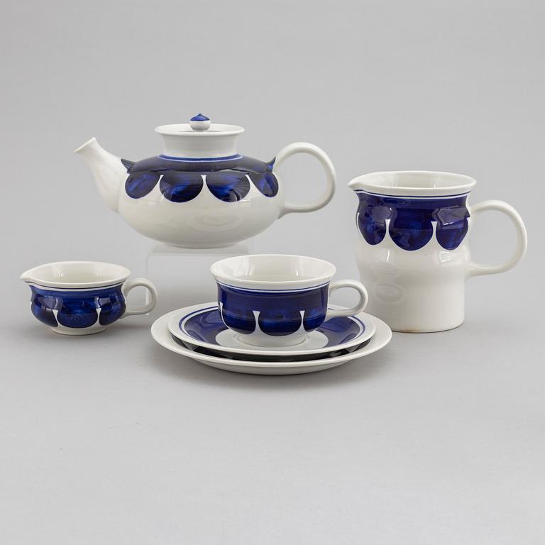 Inger Persson, teservis, flintgods, 28 delar, "Colette", Rörstrand.